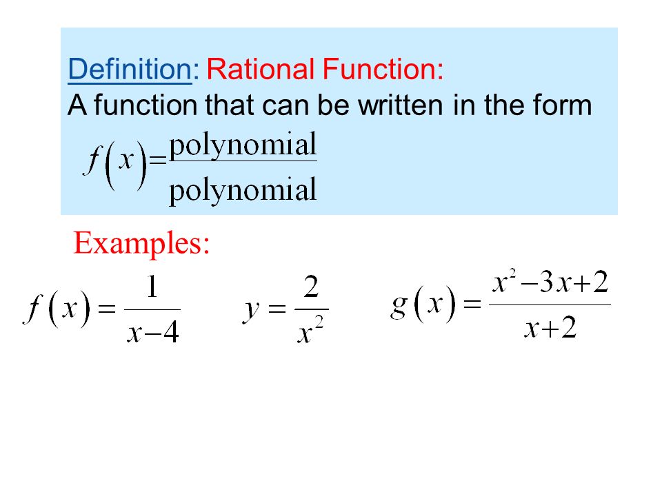 Writing and Graphing a Rational Function Write a rational